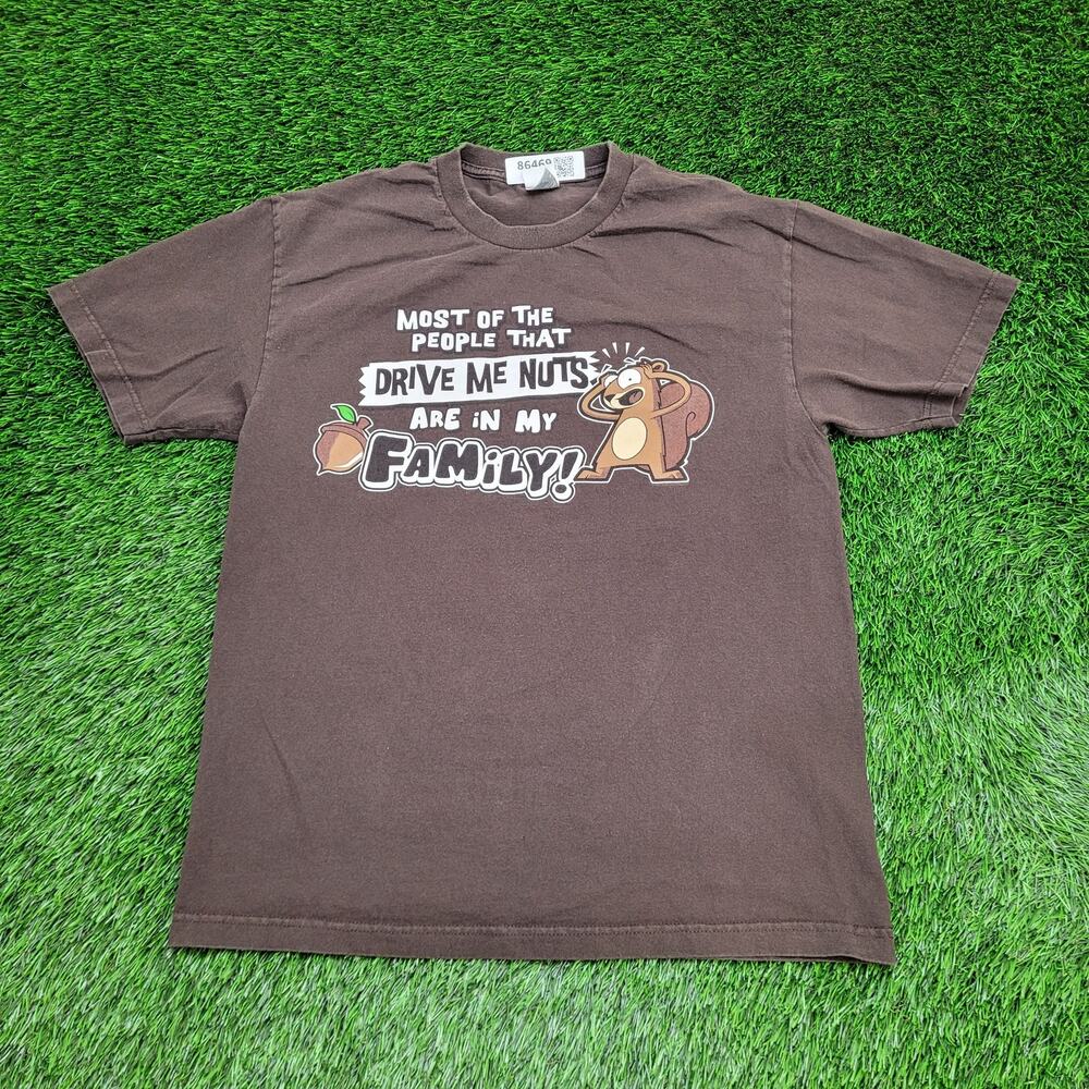 Vintage 90s Funny Squirrel Shirt Large 21x28 Family Humor